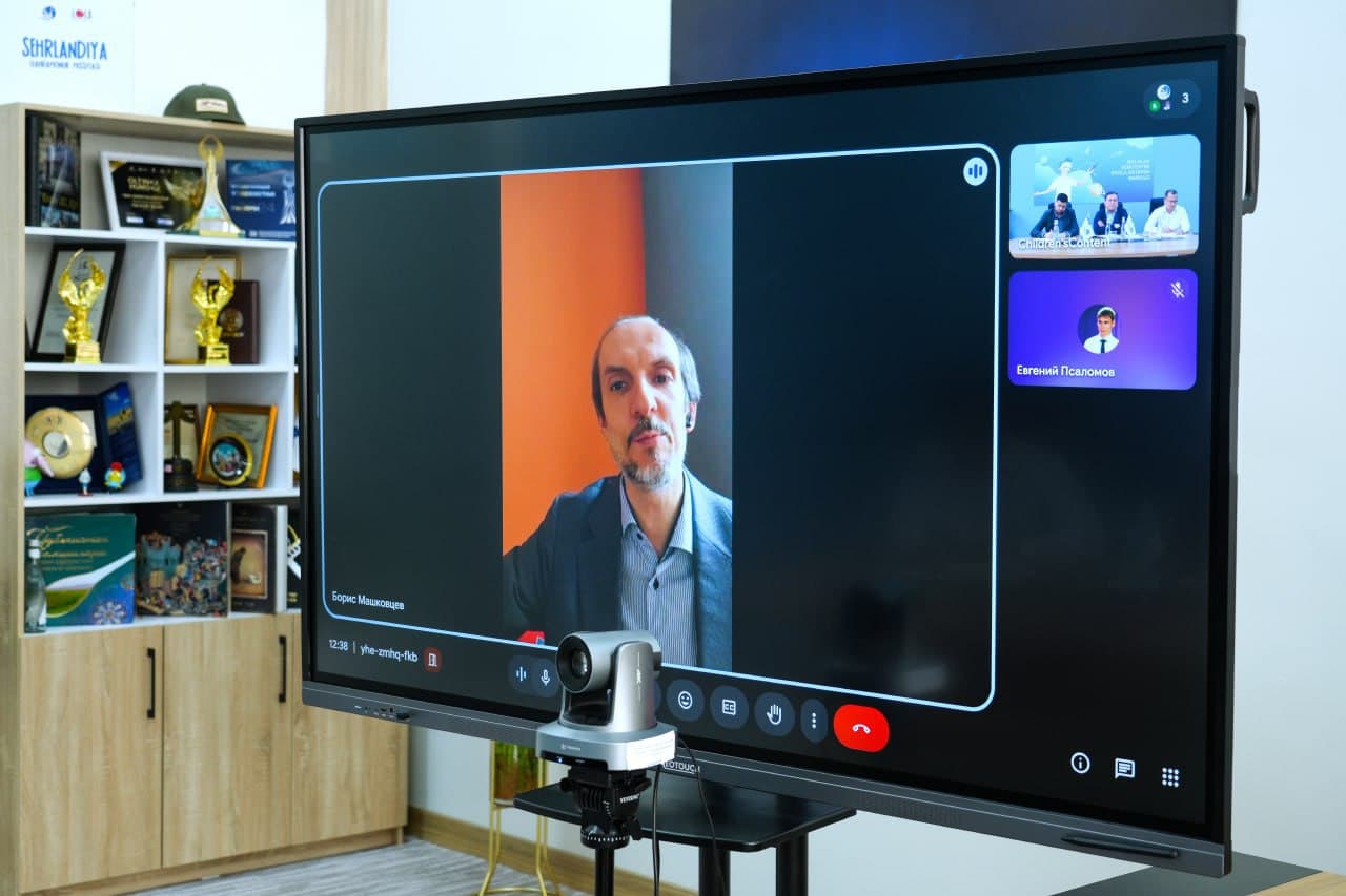 “Soyuzmultfilm” studiyasi rahbari Boris Mashkovsev bilan onlayn muloqot bo‘lib o‘tdi. - 3