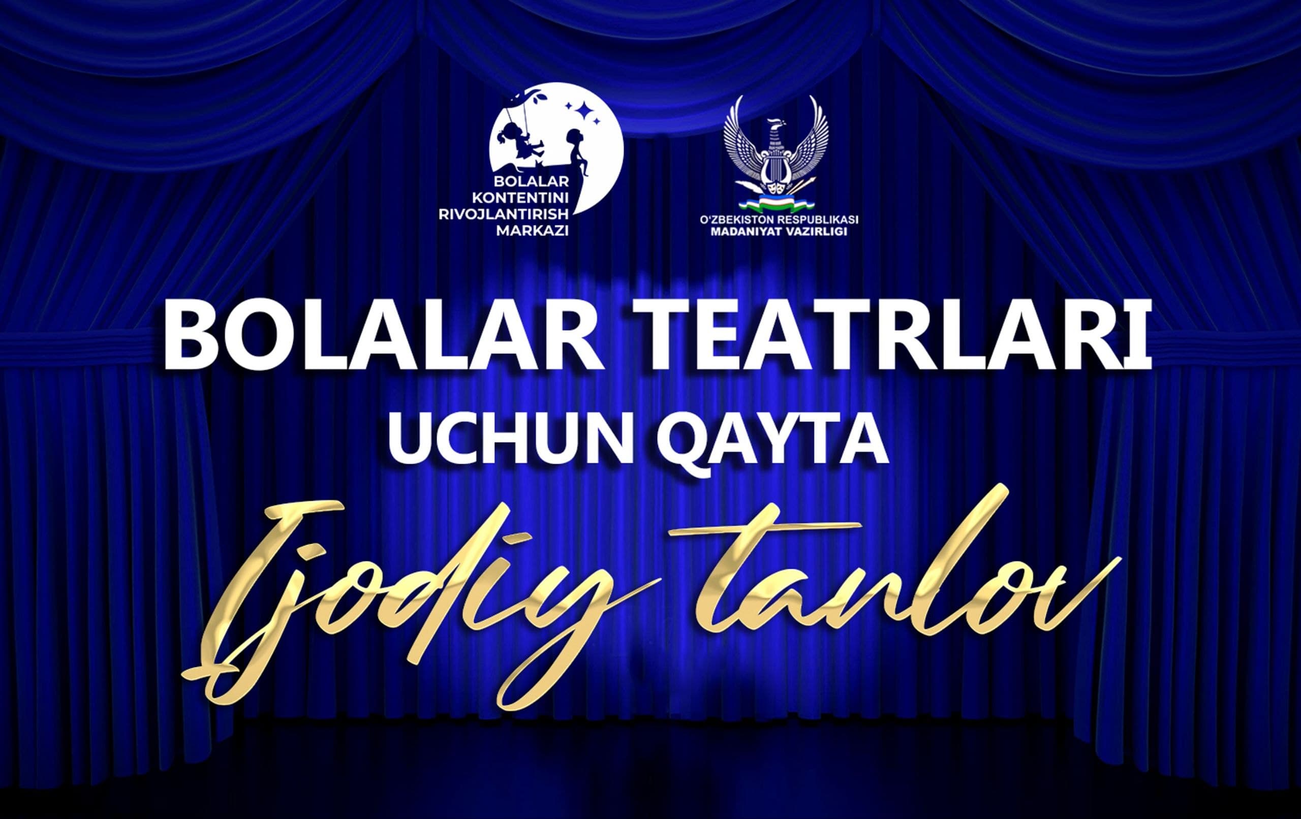 Diqqat! Bolalar teatrlari uçun qayta ijodiy tanlov