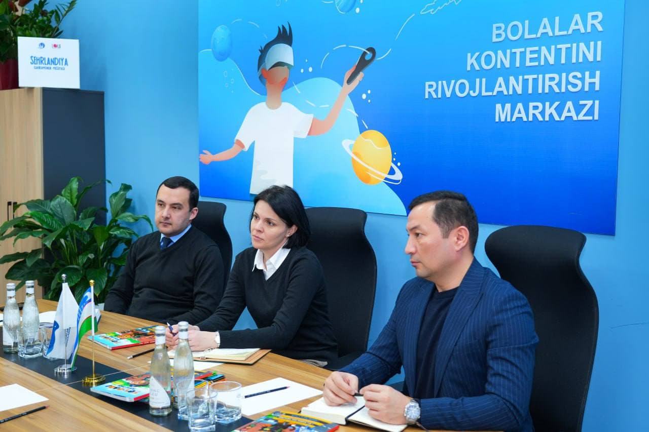 Bolalar kontentini rivojlantiriş markazida Taʼlimni rivojlantiriş respublika ilmiy-metodik markazi direktori Yuliya Risyukova bilan uçraşuv bölib ötdi - 3