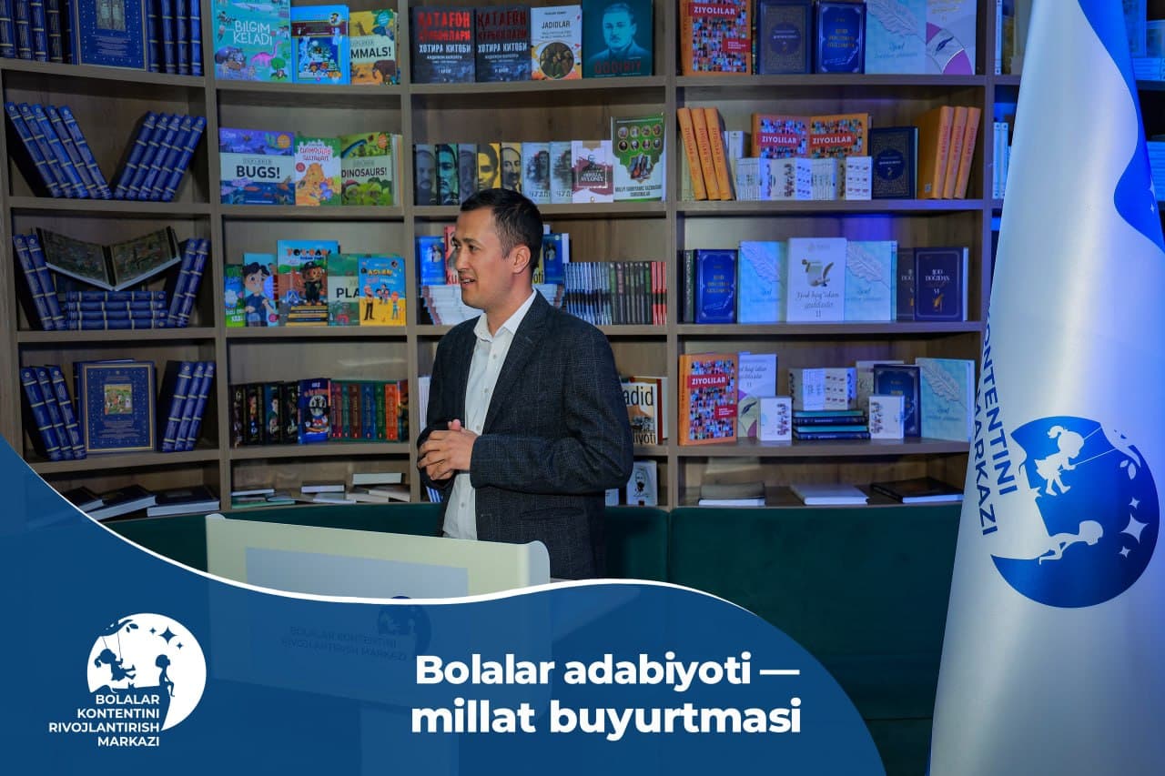 “Bolalar uçun yozamiz: ertak-romanlar” ijodiy tanlovida “Umid ovozi” nomli ertak-roman loyihasi bilan ğolib bölgan ijodkor Javlon Jovliyev: - 1
