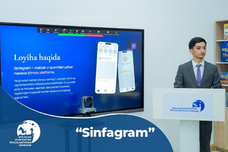 “SINFAGRAM” — maktab öquvçilari uçun xavfsiz ijtimoiy tarmoq - 1